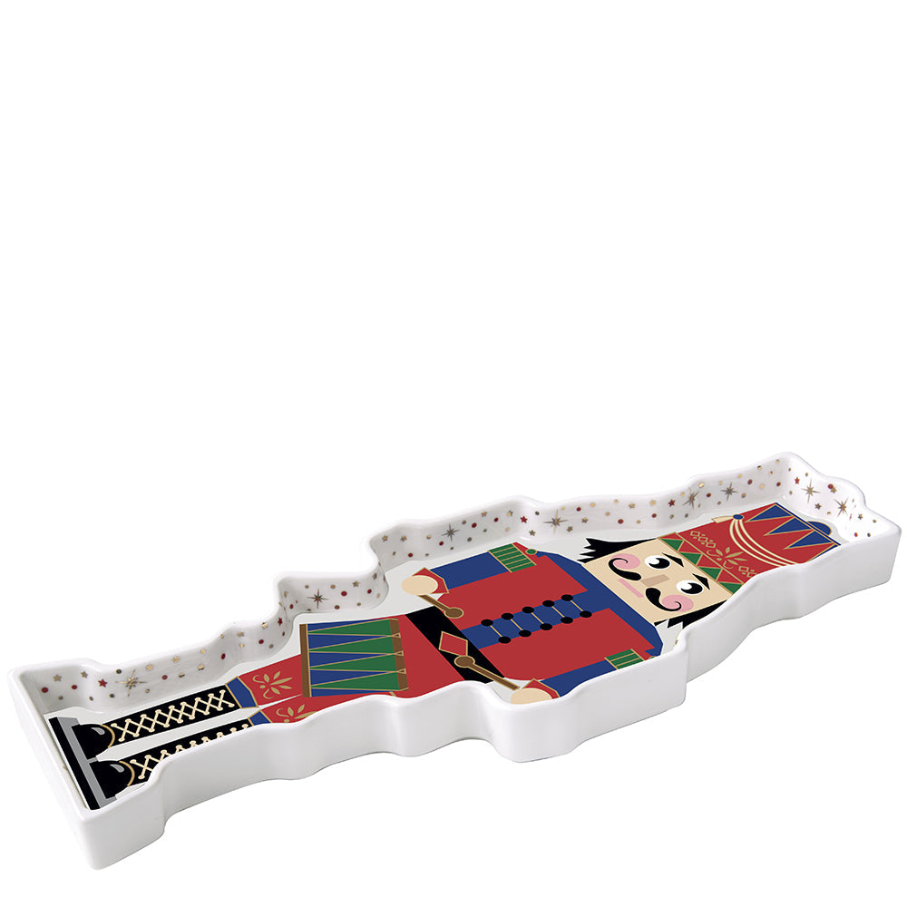 Nutcracker Platter Red Coat 14.5" | Easy Life