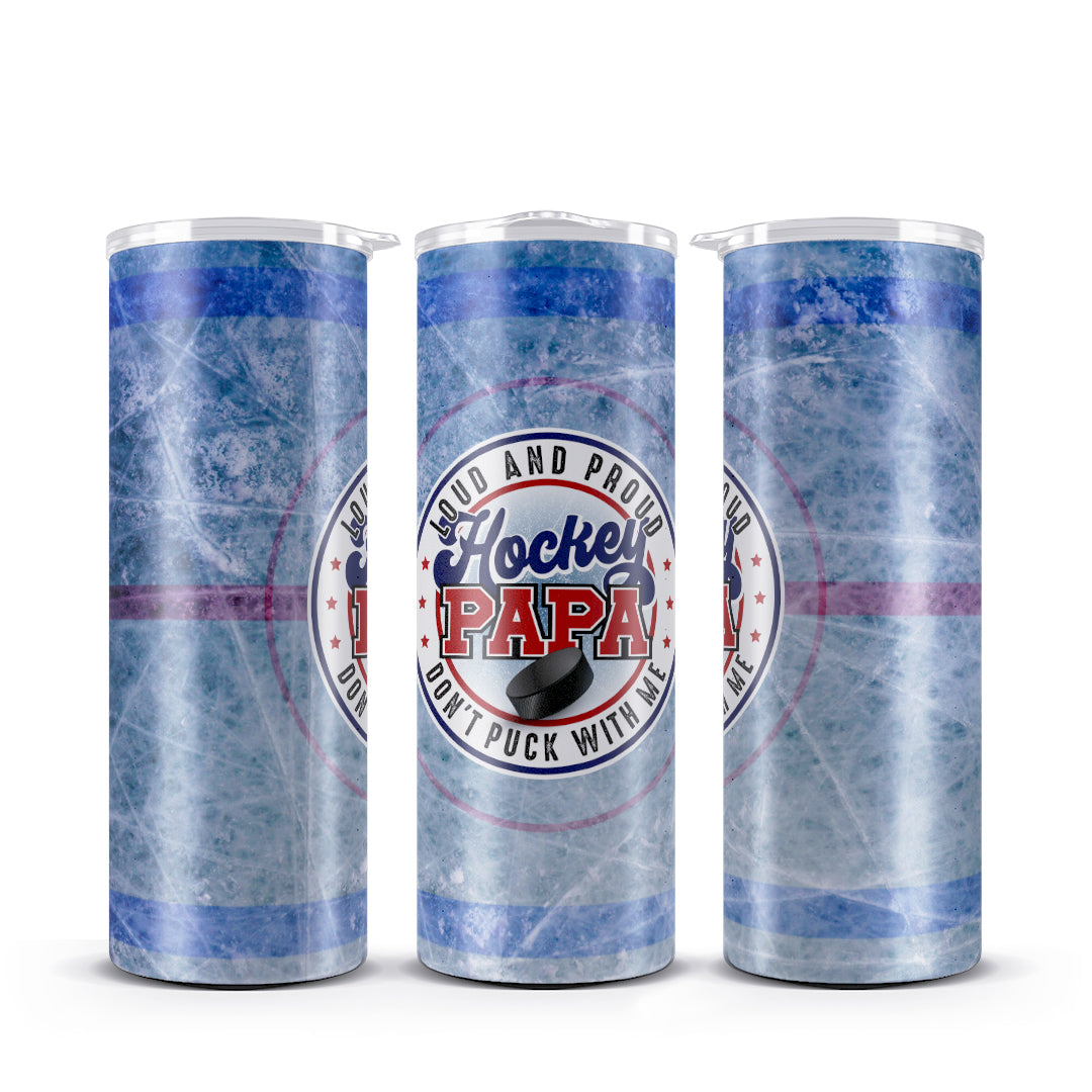 Hockey Papa | Skinny Tumbler