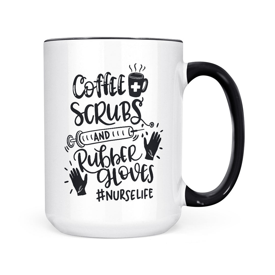 Coffee Scrubs &amp; Rubber Gloves | Mug