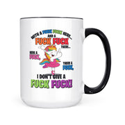 With A Fuck Fuck Here | Mug