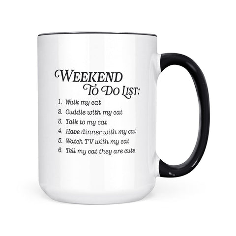 Weekend To Do List - Cats | Mug