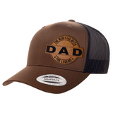 Dad | Leather Patch Hat