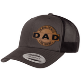 Dad | Leather Patch Hat