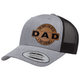 Dad | Leather Patch Hat