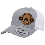 Dad | Leather Patch Hat