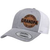 Grandpa | Leather Patch Hat