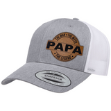 Papa | Leather Patch Hat