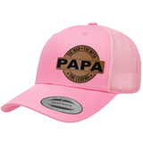 Papa | Leather Patch Hat