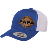 Papa | Leather Patch Hat