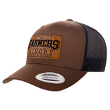 Without Farmers | Leather Patch Hat