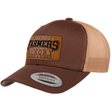 Without Farmers | Leather Patch Hat