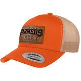 Without Farmers | Leather Patch Hat