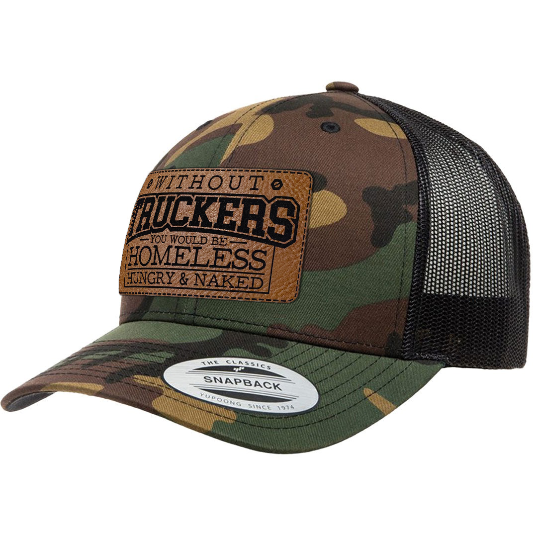 Without Truckers | Leather Patch Hat