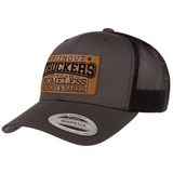 Without Truckers | Leather Patch Hat