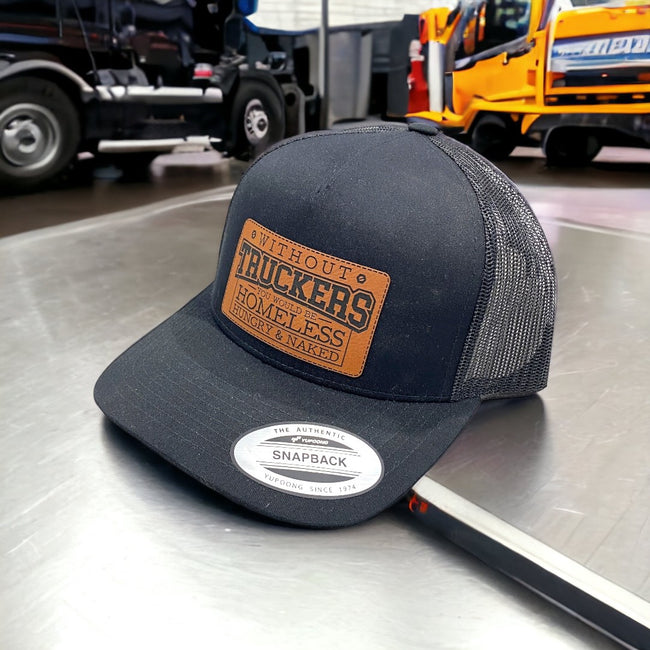 Without Truckers | Leather Patch Hat