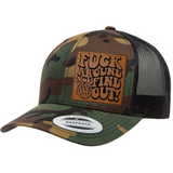 Fuck Around And Find Out | Leather Patch Hat