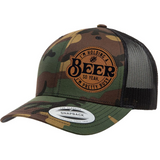 I'm Holding A Beer | Leather Patch Hat