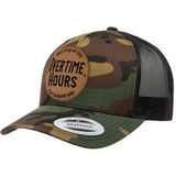 Overtime Hours | Leather Patch Hat