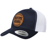 Overtime Hours | Leather Patch Hat