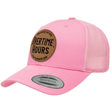 Overtime Hours | Leather Patch Hat