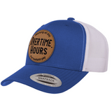 Overtime Hours | Leather Patch Hat