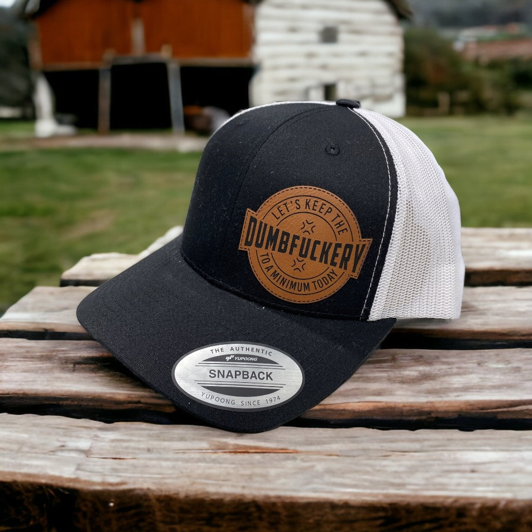 Dumbfuckery | Leather Patch Hat