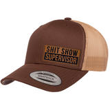 Shit Show Supervisor | Leather Patch Hat