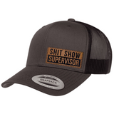 Shit Show Supervisor | Leather Patch Hat