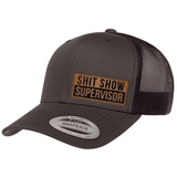 Shit Show Supervisor | Leather Patch Hat