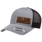 Shit Show Supervisor | Leather Patch Hat