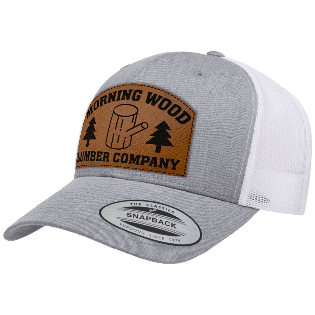 Morning Wood | Leather Patch Hat