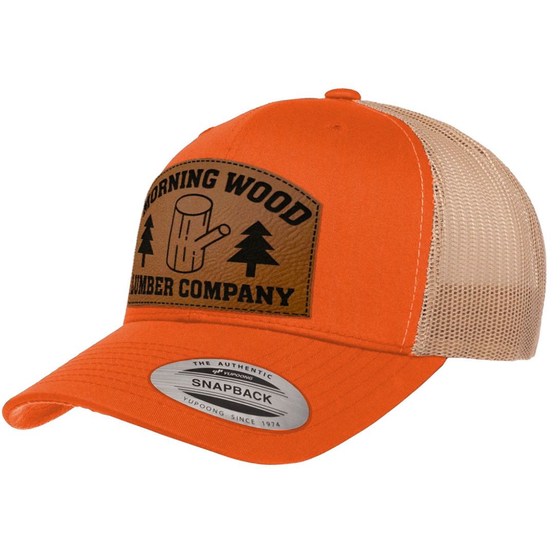 Morning Wood | Leather Patch Hat