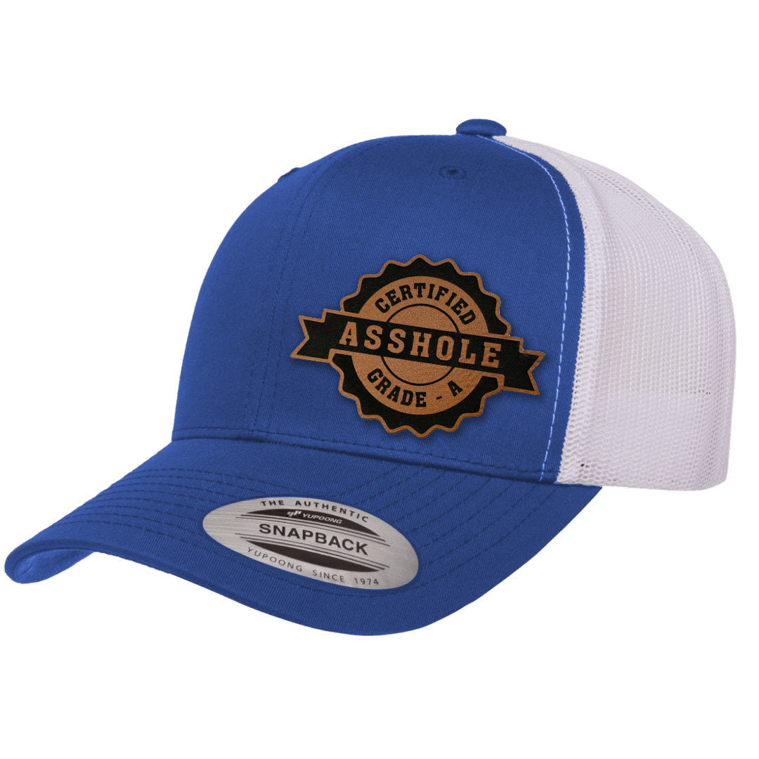 Certified Asshole | Leather Patch Hat