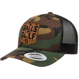 It Takes A Lot Of Balls To Golf Like I Do | Leather Patch Hat