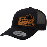 Happy Camper | Leather Patch Hat