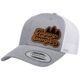 Happy Camper | Leather Patch Hat