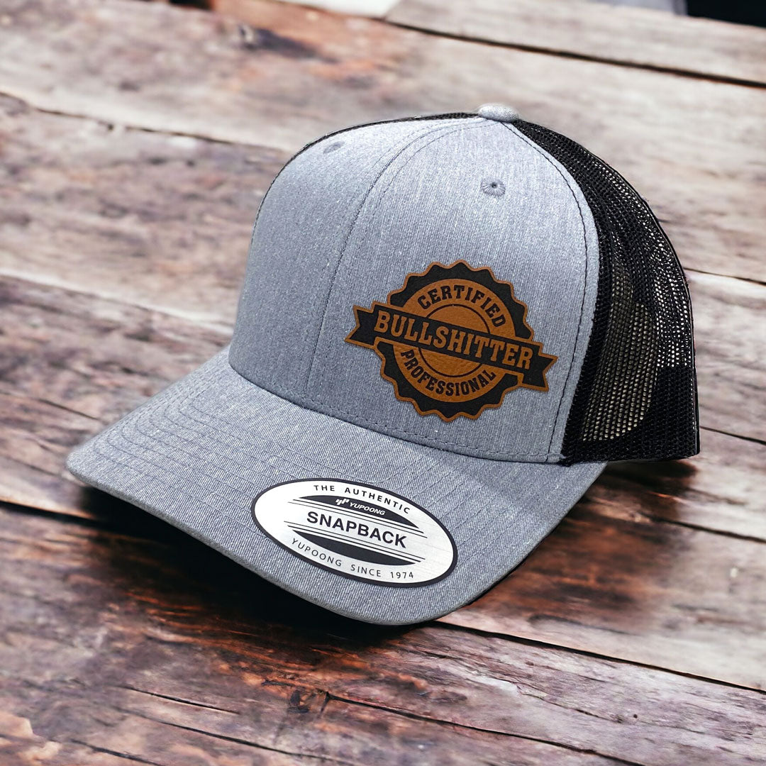 Certified Bullshitter | Leather Patch Hat