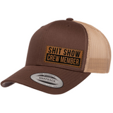 Shit Show Crew Member | Leather Patch Hat