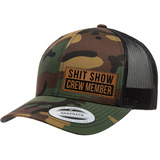 Shit Show Crew Member | Leather Patch Hat