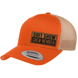 Shit Show Crew Member | Leather Patch Hat