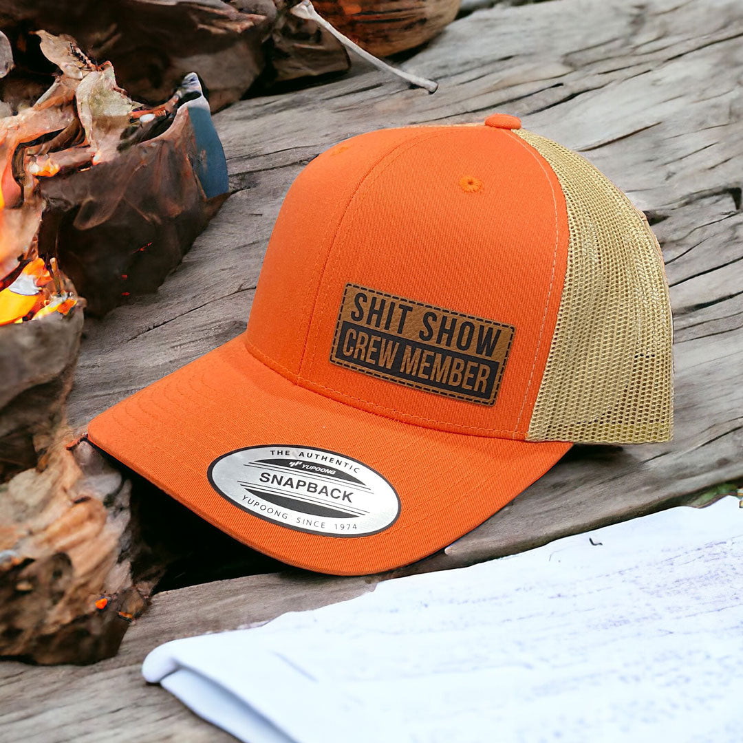 Shit Show Crew Member | Leather Patch Hat