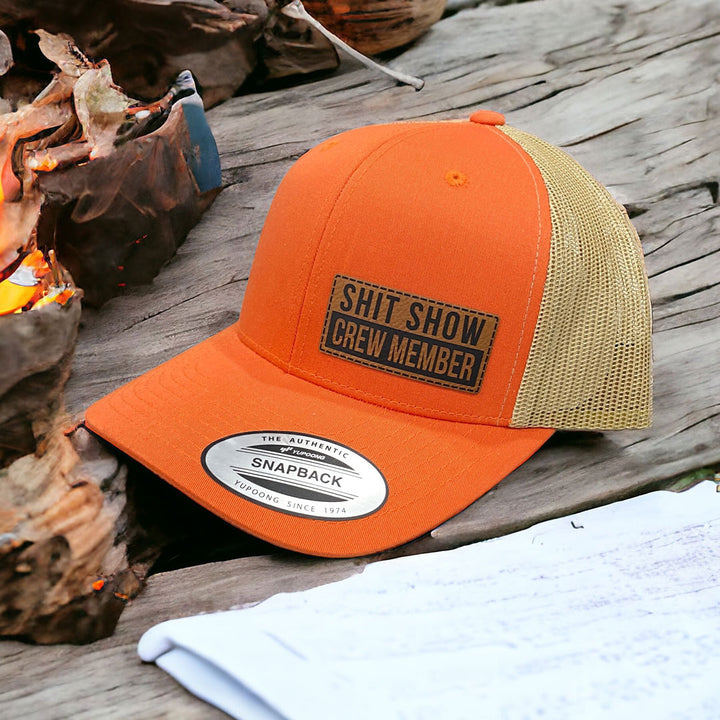 Shit Show Crew Member | Leather Patch Hat