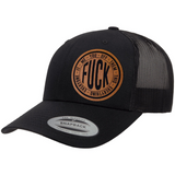 Fuck Everything | Leather Patch Hat