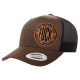 Fuck Everything | Leather Patch Hat