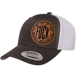 Fuck Everything | Leather Patch Hat