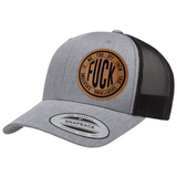 Fuck Everything | Leather Patch Hat