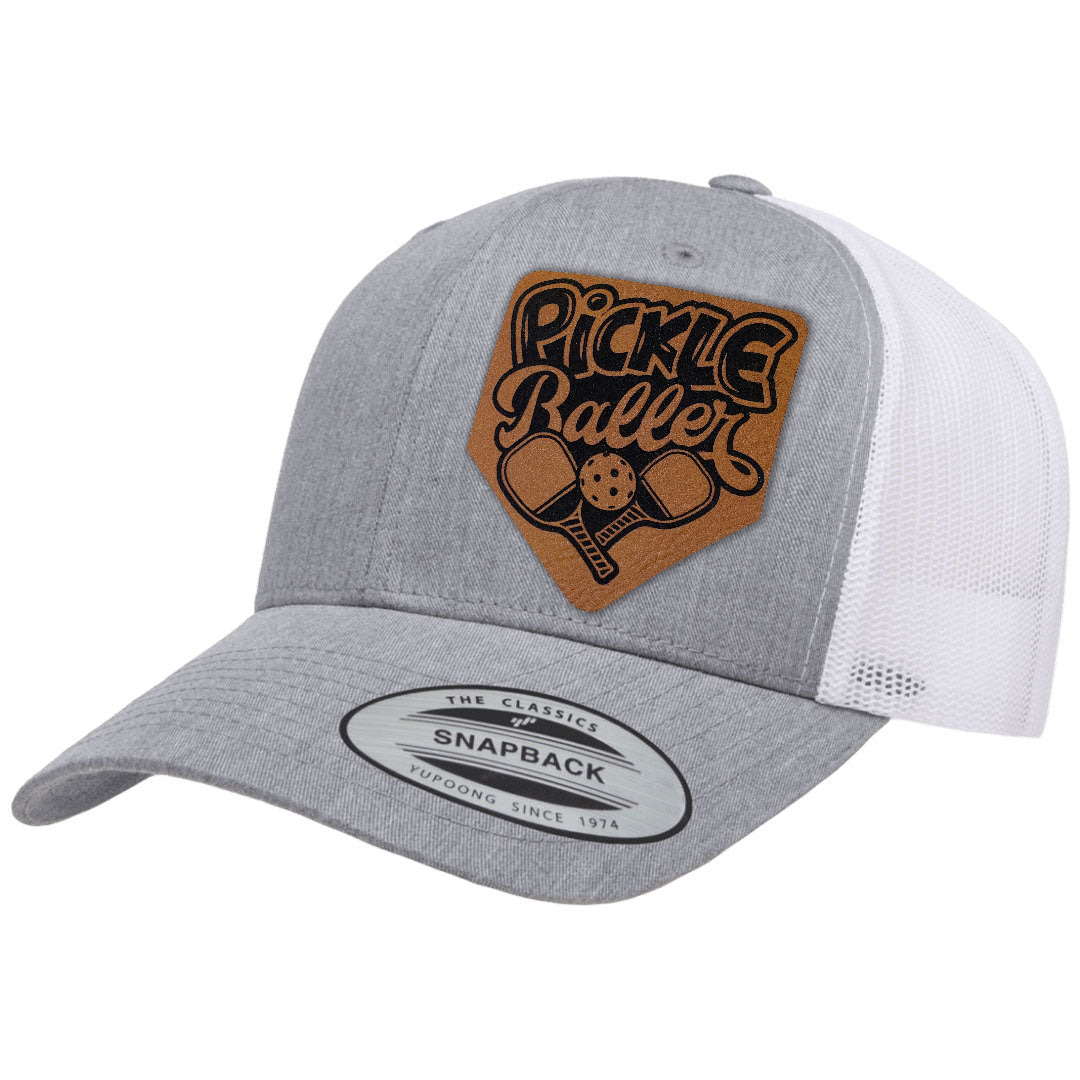 Pickle Baller | Leather Patch Hat