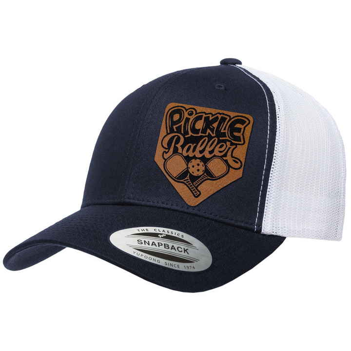 Pickle Baller | Leather Patch Hat
