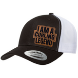 I'm A Curling Legend | Leather Patch Hat