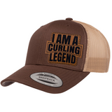 I'm A Curling Legend | Leather Patch Hat